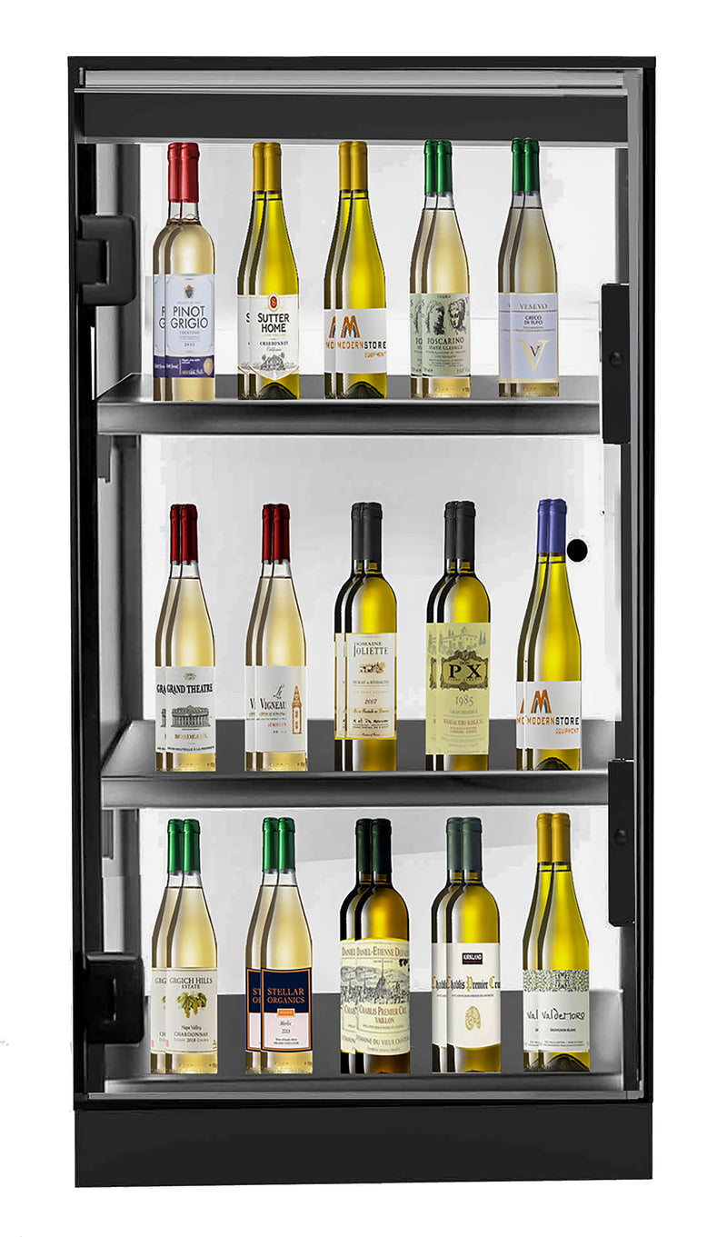 Secure Display Magnetic Lock Case with French Swing Acrylic Doors: 30"W x 24"D x 54"H