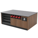 Coffee / Beverage Prep Island: 83.5"L x 60"D