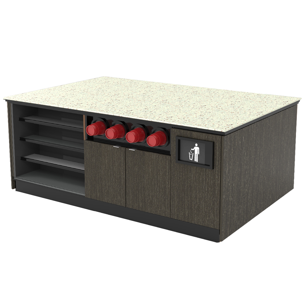Modular Coffee / Beverage Prep Island: 83.5