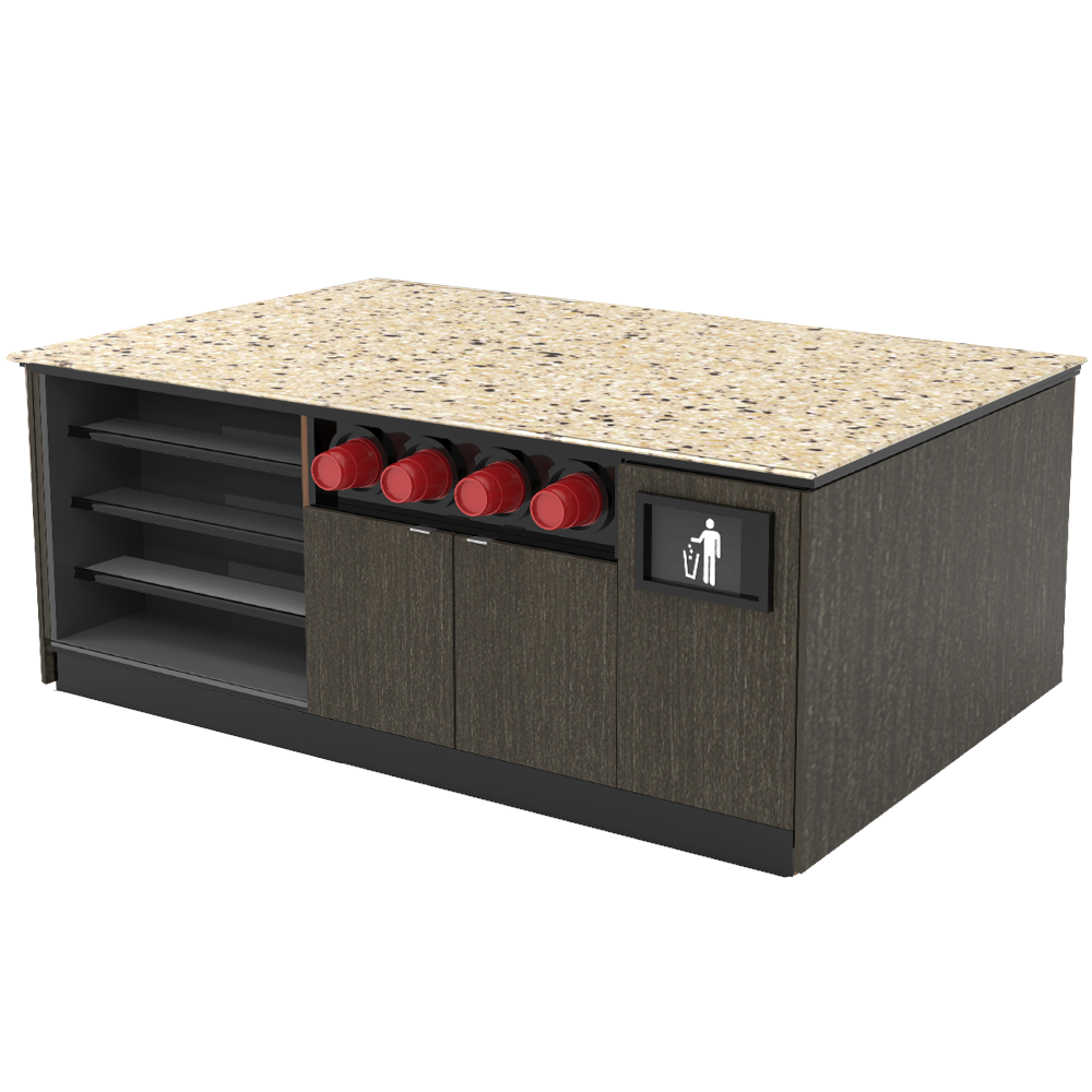 Modular Coffee / Beverage Prep Island: 83.5