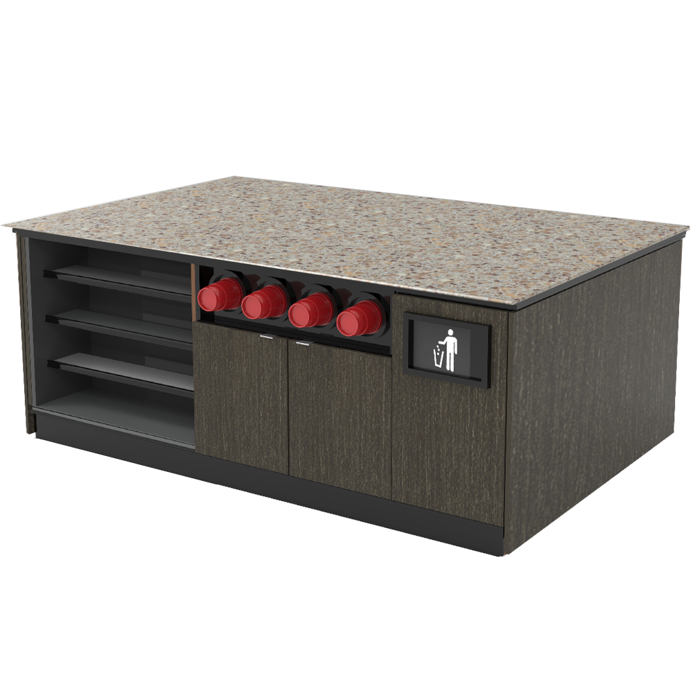 Modular Coffee / Beverage Prep Island: 83.5