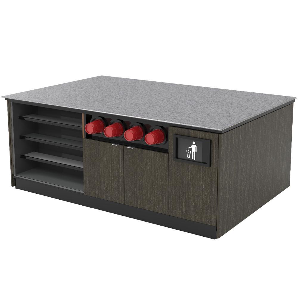 Modular Coffee / Beverage Prep Island: 83.5