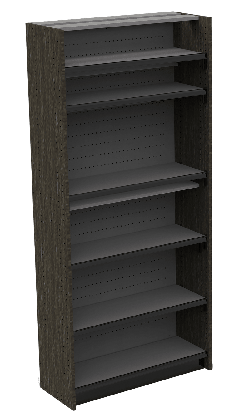 Standard Duty Modular Shelving STARTER: 36"W x 15"D x 83”H