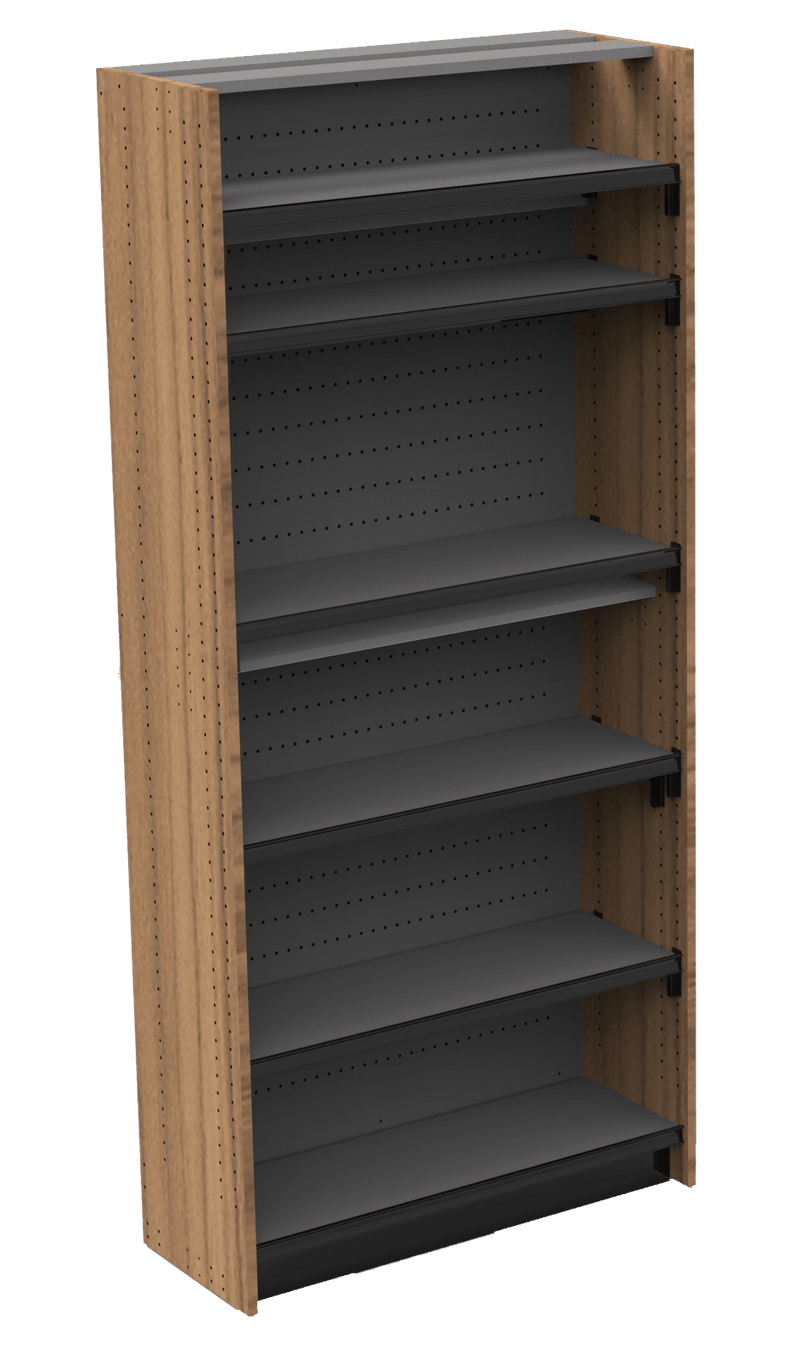 Standard Duty Modular Shelving STARTER: 36"W x 15"D x 83”H