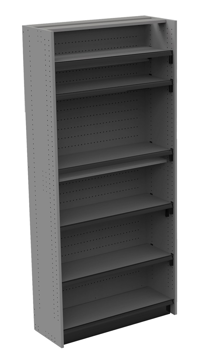 Standard Duty Modular Shelving STARTER: 36"W x 15"D x 83”H