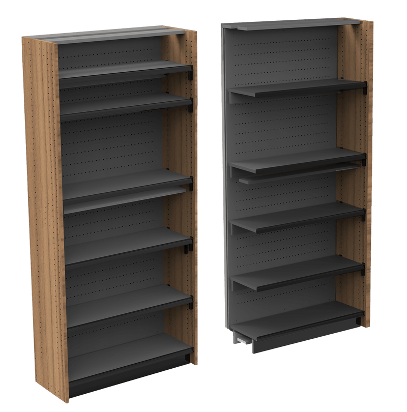 Standard Duty Modular Shelving STARTER: 36"W x 15"D x 83”H