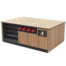 Coffee / Beverage Prep Island: 83.5"L x 60"D