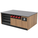 Coffee / Beverage Prep Island: 83.5"L x 60"D