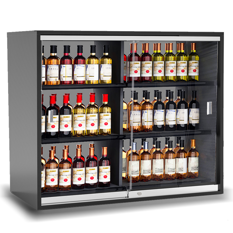 Low Locking Display Case for Valuable Wine & Spirits