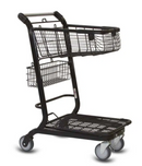 Express 3500-B Compact Metal Shopping Cart