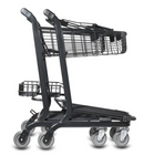 Express 3500-B Compact Metal Shopping Cart