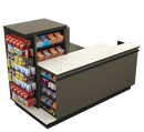Compact Checkout with 3-Sided Merchandising