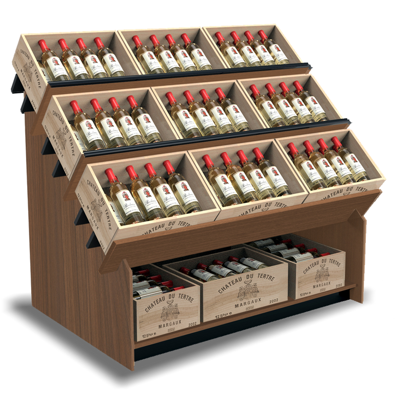 Wine Crate Display Fixture Wine Rack