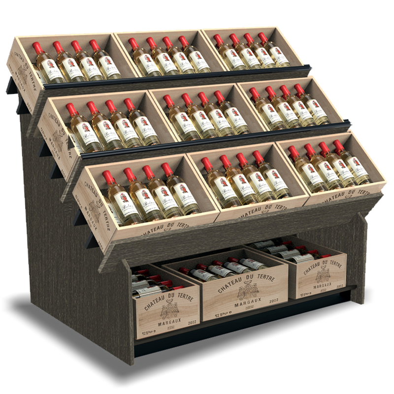 Wine Crate Display Fixture Wine Rack