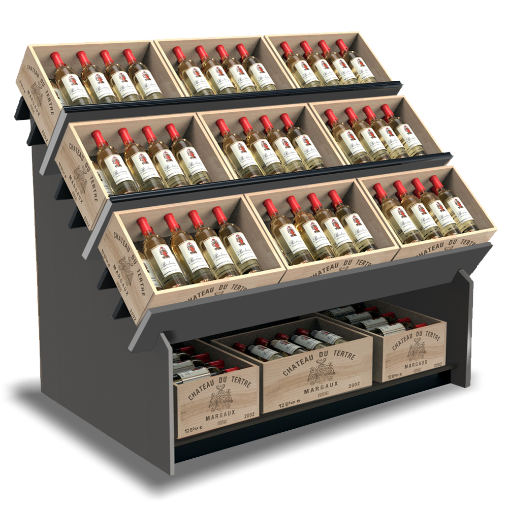 Wine Crate Display Fixture Wine Rack