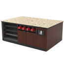 Coffee / Beverage Prep Island: 83.5"L x 60"D - Modern Store Equipment