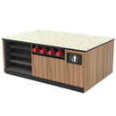 Coffee / Beverage Prep Island: 83.5"L x 60"D - Modern Store Equipment