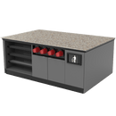 Coffee / Beverage Prep Island: 83.5"L x 60"D - Modern Store Equipment