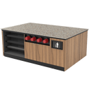 Coffee / Beverage Prep Island: 83.5"L x 60"D - Modern Store Equipment