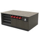 Coffee / Beverage Prep Island: 83.5"L x 60"D - Modern Store Equipment