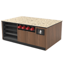 Coffee / Beverage Prep Island: 83.5"L x 60"D - Modern Store Equipment