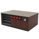 Coffee / Beverage Prep Island: 83.5"L x 60"D - Modern Store Equipment