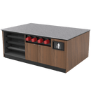 Coffee / Beverage Prep Island: 83.5"L x 60"D - Modern Store Equipment