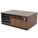 Coffee / Beverage Prep Island: 83.5"L x 60"D - Modern Store Equipment