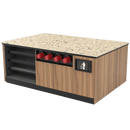 Coffee / Beverage Prep Island: 83.5"L x 60"D - Modern Store Equipment