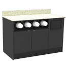 Coffee / Beverage Prep Wall Station: 51.5"L x 30"D - Modern Store Equipment