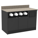 Coffee / Beverage Prep Wall Station: 51.5"L x 30"D - Modern Store Equipment