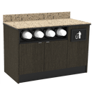 Coffee / Beverage Prep Wall Station: 51.5"L x 30"D - Modern Store Equipment