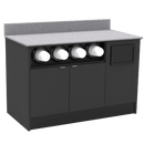 Coffee / Beverage Prep Wall Station: 51.5"L x 30"D - Modern Store Equipment