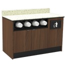 Coffee / Beverage Prep Wall Station: 51.5"L x 30"D - Modern Store Equipment
