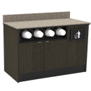 Coffee / Beverage Prep Wall Station: 51.5"L x 30"D - Modern Store Equipment