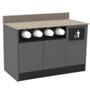 Coffee / Beverage Prep Wall Station: 51.5"L x 30"D - Modern Store Equipment