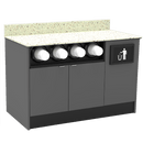 Coffee / Beverage Prep Wall Station: 51.5"L x 30"D - Modern Store Equipment