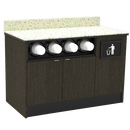 Coffee / Beverage Prep Wall Station: 51.5"L x 30"D - Modern Store Equipment