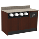 Coffee / Beverage Prep Wall Station: 51.5"L x 30"D - Modern Store Equipment