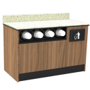 Coffee / Beverage Prep Wall Station: 51.5"L x 30"D - Modern Store Equipment