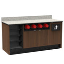Coffee / Beverage Prep Wall Station: 67.5"L x 30"D - Modern Store Equipment