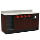Coffee / Beverage Prep Wall Station: 67.5"L x 30"D - Modern Store Equipment