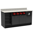 Coffee / Beverage Prep Wall Station: 67.5"L x 30"D - Modern Store Equipment