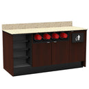 Coffee / Beverage Prep Wall Station: 67.5"L x 30"D - Modern Store Equipment