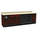 Coffee / Beverage Prep Wall Station • Cup Dispenser: 99.5"W x 30"D x 34"H - Modern Store Equipment