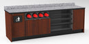 Coffee / Beverage Prep Wall Station • Cup Dispenser: 99.5"W x 30"D x 34"H - Modern Store Equipment
