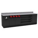 Coffee / Beverage Prep Wall Station • Cup Dispenser: 99.5"W x 30"D x 34"H - Modern Store Equipment