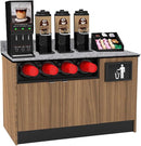 Coffee / Beverage Prep Wall Station: 51.5"L x 30"D