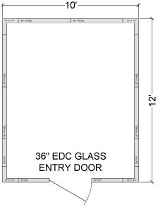 Glass Door Storage Cooler / Beer Cave 10'L x 12'D - Modern Store Equipment