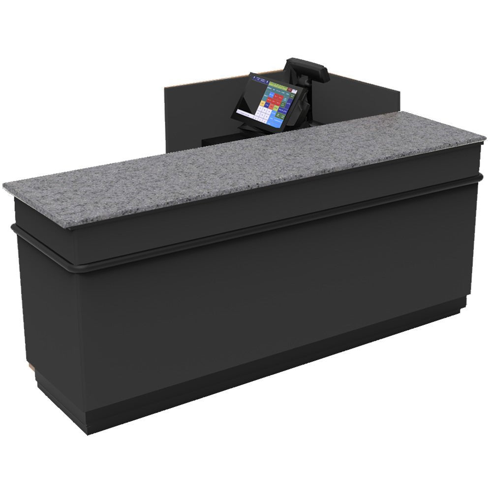 L-Shaped Checkout Counter • Right or Left Side Register • 71.5